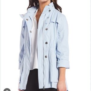 ANTONIO MELANI Light Powder Blue Utility Rain Jacket